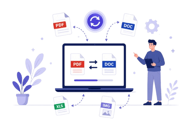 Document conversion illustration